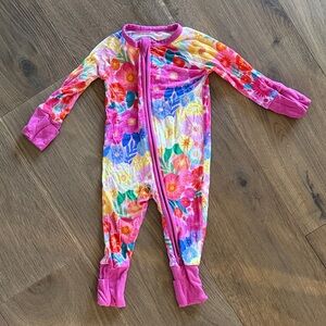 Little Sleepies Rainbow Blooms zippie
